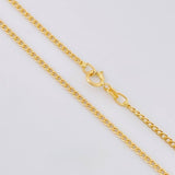 Cadena Mini Cubana 1.65g / 60cm / 1.5mm Oro Amarillo 18K