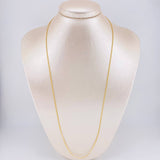 Cadena Mini Cubana 1.65g / 60cm / 1.5mm Oro Amarillo 18K