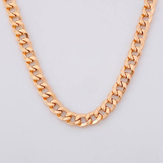Cadena Cubana 7.15g / 24 in / 4.2mm Oro Rosa 18K
