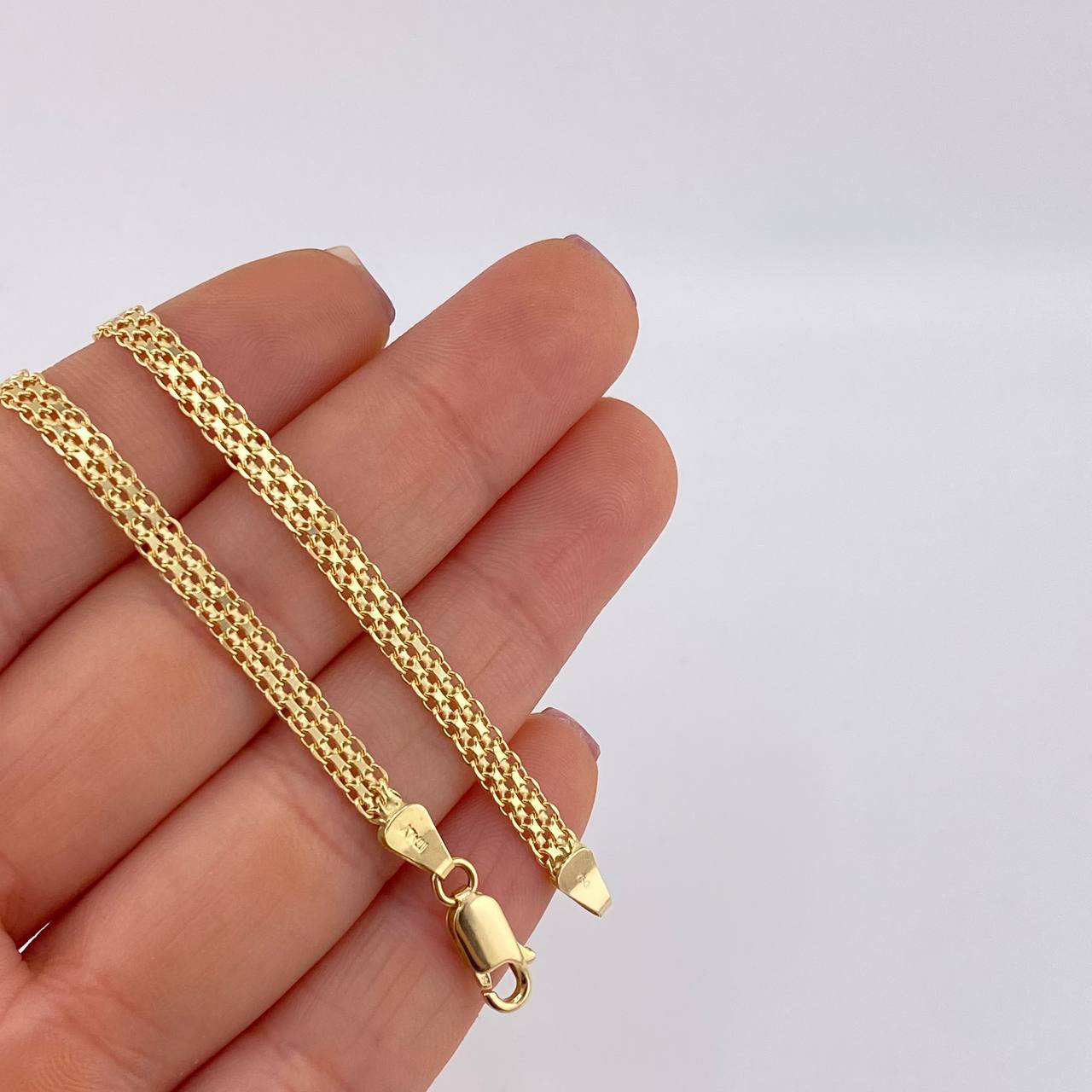 Bismark Chain 10g / 18 in / 3.7mm Yellow Gold 18K