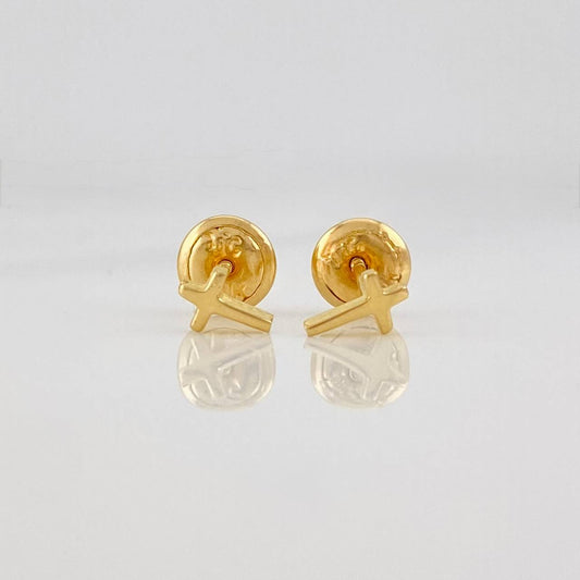 Topos Cruz 0.55g / in / 5.7mm Oro Amarillo 18K