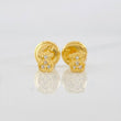 Stud Earrings Bear Ts 0.65g / in / 3.36mm Yellow Gold 18K