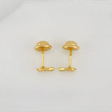 Stud Earrings Cross 0.65g / in / 6.1mm Yellow Gold 18K