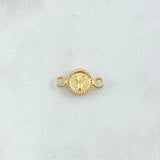 Herraje Letra Y 0.45gr / 1.5cm / Circulo Bordeado Oro Amarillo 18K *