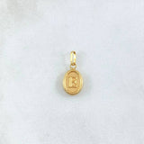 Pendant Letter E 0.55gr / 1.7cm / Smooth Oval Yellow Gold 18K