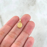 Pendant Letter E 0.55gr / 1.7cm / Smooth Oval Yellow Gold 18K