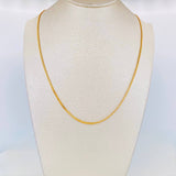 Cadena China 3.3g / 50cm / 1.46mm Oro Amarillo 18K