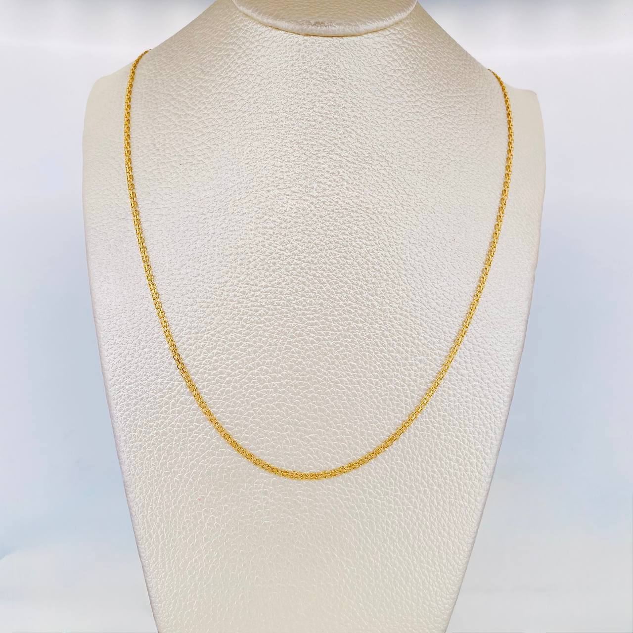 Cadena China 3.3g / 20 in / 2.04mm Oro Amarillo 18K
