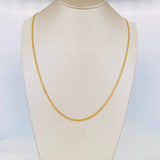 Cadena China 3.3g / 20 in / 2.04mm Oro Amarillo 18K