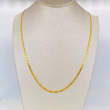 Cadena Escalera Plana 4.7g / 50cm / 2.47mm Oro Amarillo 18K