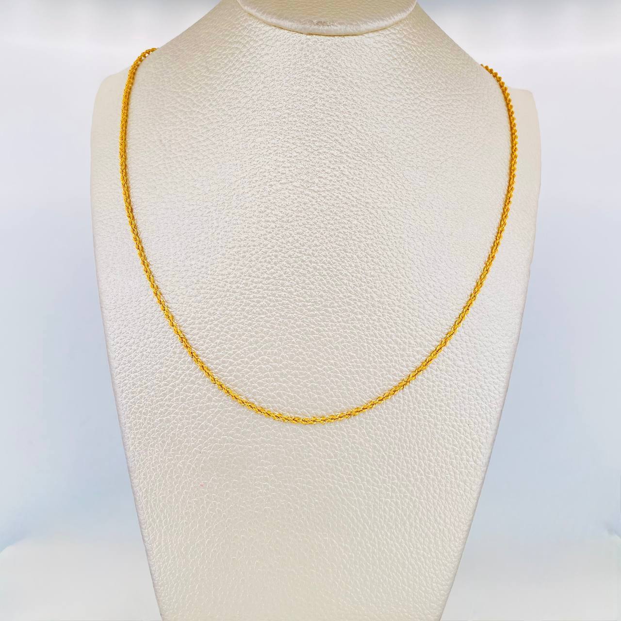 Rope Chain 1.65g / 20 in / 1.54mm Yellow Gold 18K