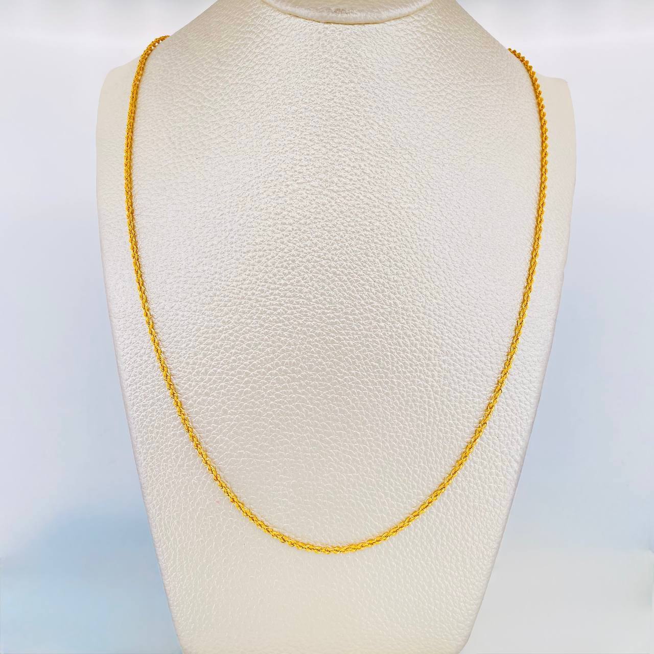 Cadena Lazo 2.05g / 24 in / 1.53mm Oro Amarillo 18K