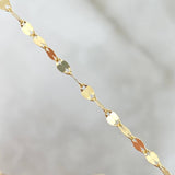 Chain Flower Mirror 1.05gr / 45cm / 2mm Yellow Gold +3