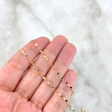 Mirror Flower Chain 1.3gr / 45cm / +3 18K Gold ©