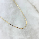Chain Flower Mirror 1.05gr / 45cm / 2mm Yellow Gold +3