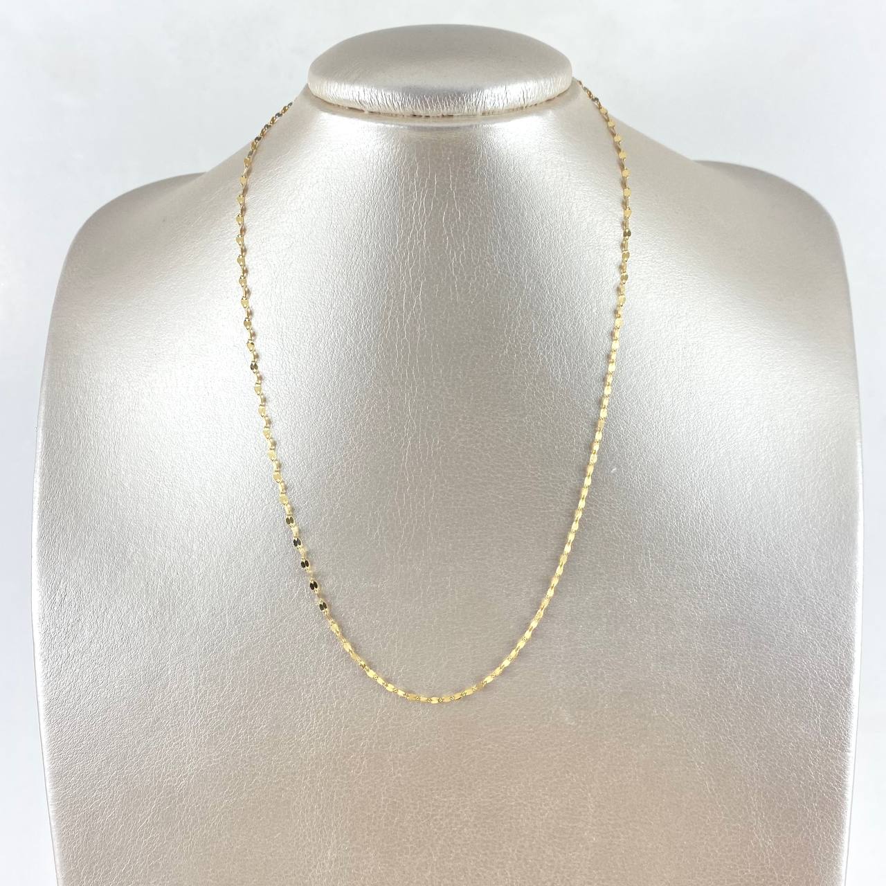 Chain Flower Mirror 1.05gr / 45cm / 2mm Yellow Gold +3