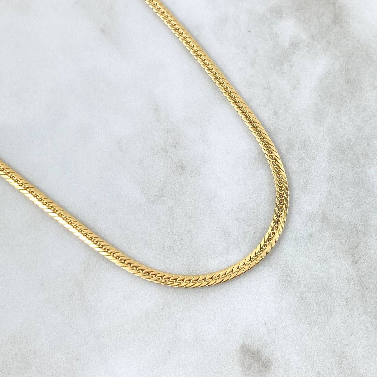 Flat Snake Chain 10.6gr / 19.7in / +3 18K Gold -