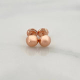 Topos Media Bola 0.55g / in / 4mm Oro Rosa 18K
