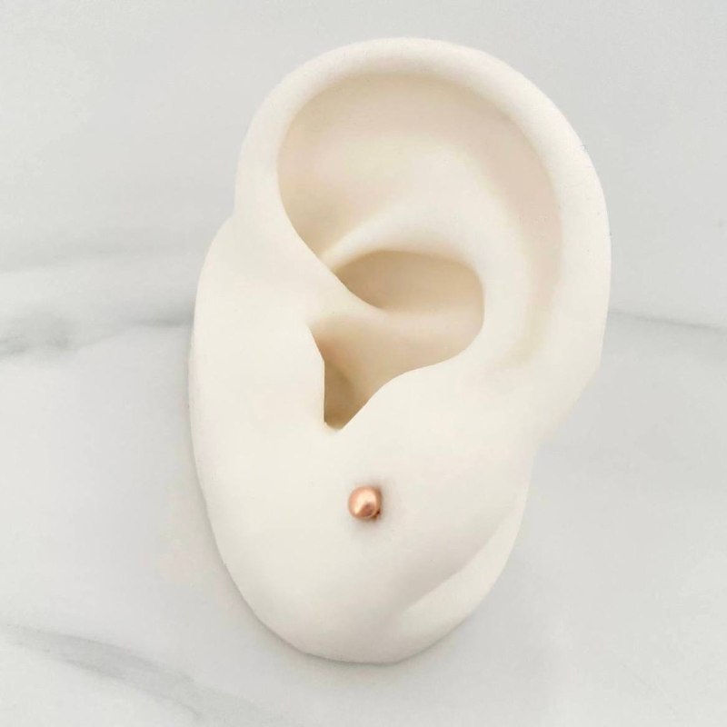 Topos Media Bola 0.5g / in / 3mm Oro Rosa 18K