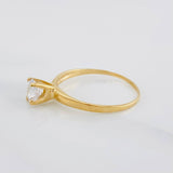 Solitaire Ring 1.3g / T6 1/4 Yellow Gold 18K