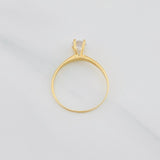 Solitaire Ring 1.3g / T6 1/4 Yellow Gold 18K