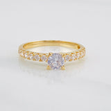 Solitaire Churumbela Ring 2.1g / T6 3/4 Yellow Gold 18K