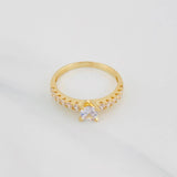 Solitaire Churumbela Ring 2.1g / T6 3/4 Yellow Gold 18K