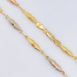 Rustic Dubai Textured Chain 8.9gr / 24 1/2 in / 3.9mm Three Golds 18K ©