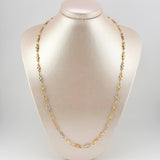 Cadena Rustica Dubai Texturizada 8.9gr / 24 1/2 in / 3.9mm Tres Oros 18K *