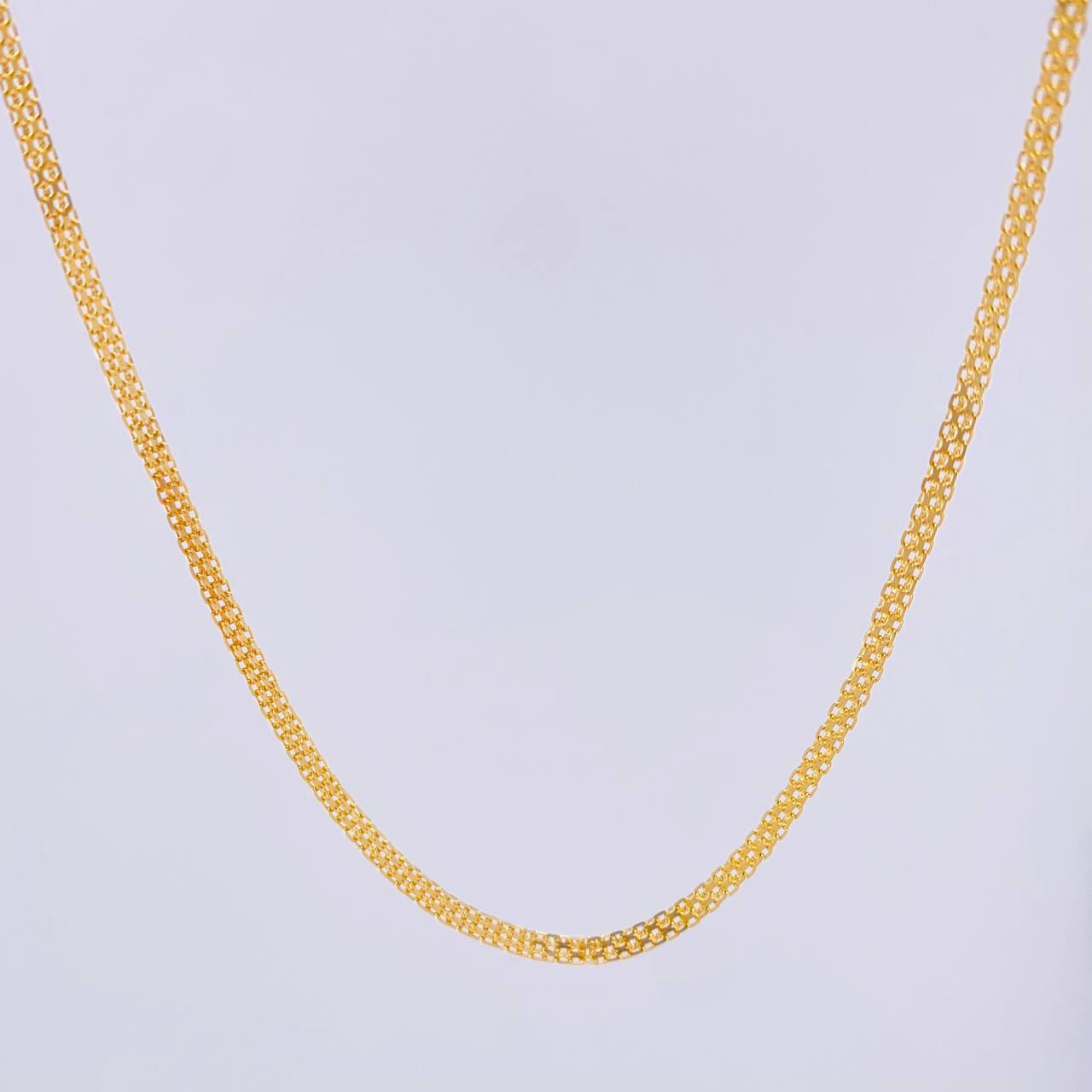 Cadena China 4.25gr / 23 1/2 in / 2.2mm Oro Amarillo +1 18K *