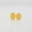 Stud Earrings Virgen de Guadalupe 0.5g / in / 6.8mm Yellow Gold 18K