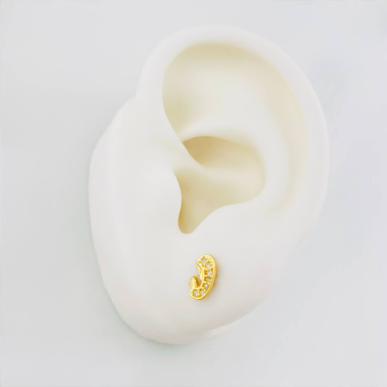Topos Virgen de Guadalupe 0.9g / in / 7.8mm Oro Amarillo 18K