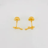 Topos Cruz Corazones 0.8g / in / 9.3mm Oro Amarillo 18K