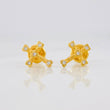 Topos Cruz Corazones 0.8g / in / 9.3mm Oro Amarillo 18K