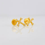 Topos Cruz Corazones 0.8g / in / 9.3mm Oro Amarillo 18K