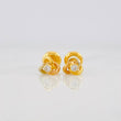 Helix Stud Earrings 0.8g / in / 5.35mm Tri-Color Gold 18K