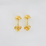 Helix Stud Earrings 0.8g / in / 5.35mm Tri-Color Gold 18K