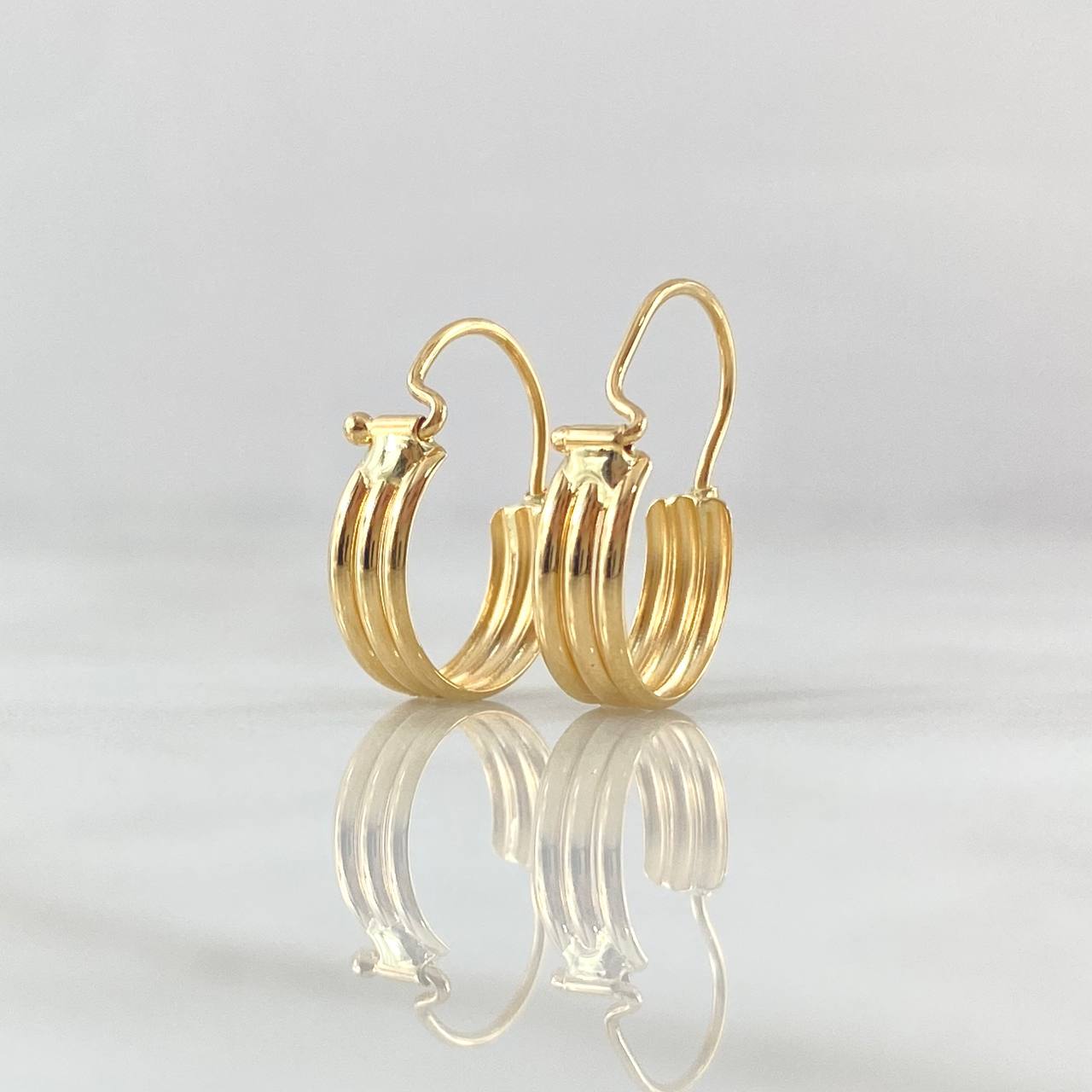 Hoop Earrings I 1.15gr / 1.5cm / Yellow Gold 18K