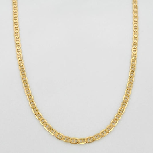 Cadena Escalera Plana 5.55g / 24 in / 2.3mm Oro Amarillo 18K