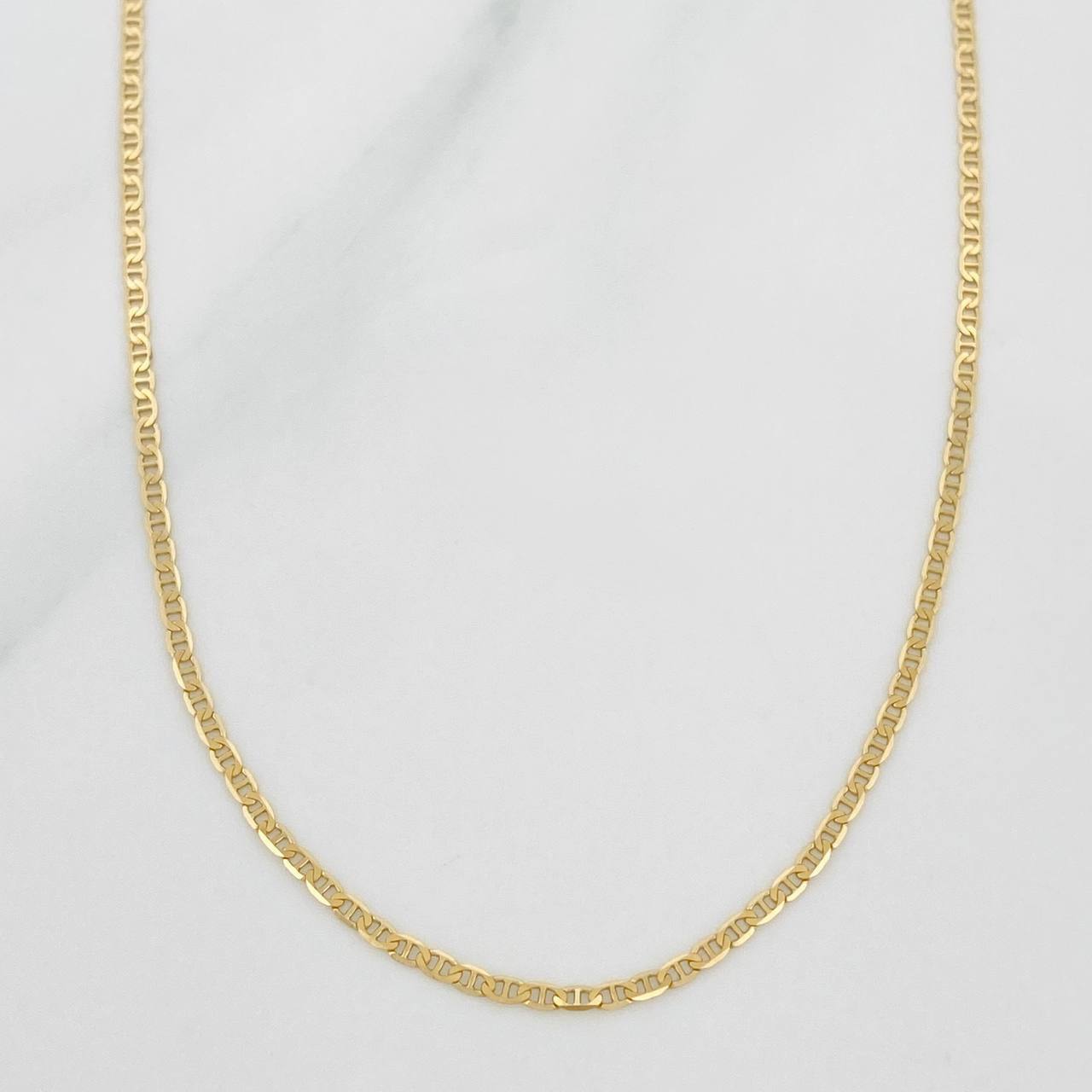 Flat Mariner Chain 1.9g / 20 in / 1.3mm 18K Yellow Gold