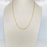 Flat Mariner Chain 1.9g / 20 in / 1.3mm 18K Yellow Gold