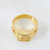 Anillo Rostro Jesus Mate 8.45gr / T10 3/4 / Oro Amarillo 18K*