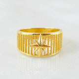 Anillo Estrella cardinal 3.7gr / T6 / Oro Amarillo 18K *
