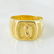 Virgin Guadalupe Ring Dotted Seal 3.05gr / T6 3/4 / 18K Yellow Gold