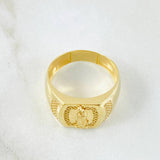 Virgin Guadalupe Ring Dotted Seal 3.05gr / T6 3/4 / 18K Yellow Gold