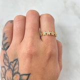 Anillo Estrellas Tupidas 1.8gr / T6 / Oro Amarillo 18K *