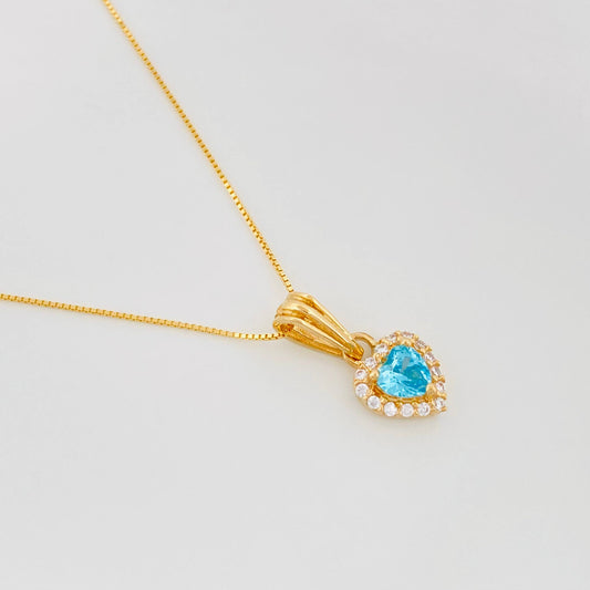 Set Cadena Veneciana + Dije Corazon / 2g / 20 in Oro Amarillo 18K