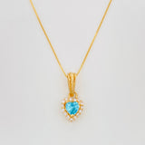 Set Cadena Veneciana + Dije Corazon / 2g / 20 in Oro Amarillo 18K