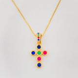 Venetian Chain Set + Cross Pendant / 2.15g / 20 in 18K Yellow Gold