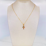 Venetian Chain Set + Cross Pendant / 2.15g / 20 in 18K Yellow Gold